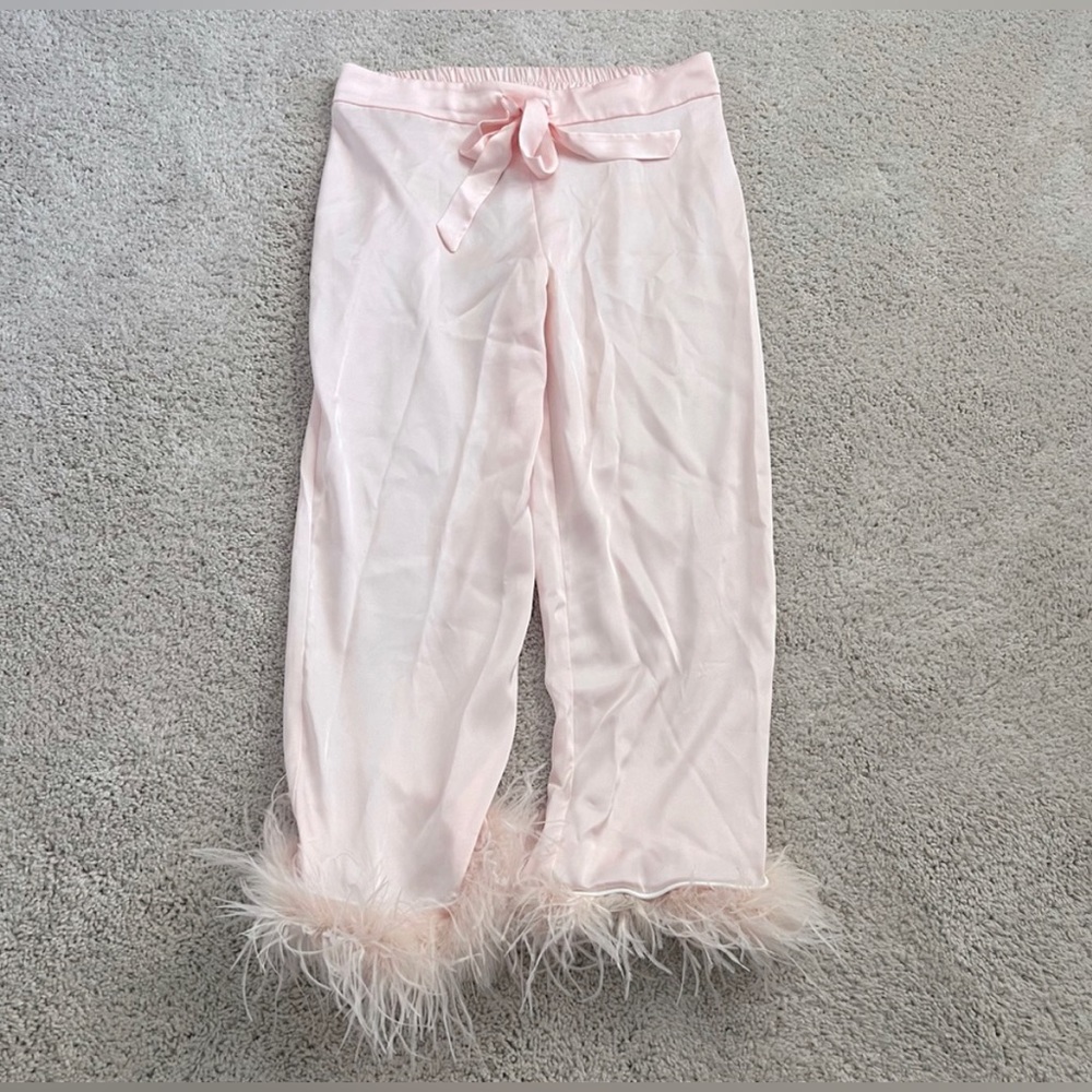 Nadine Merabi Darcie Pajamas in Pink - Sz L - Picture 2 of 4